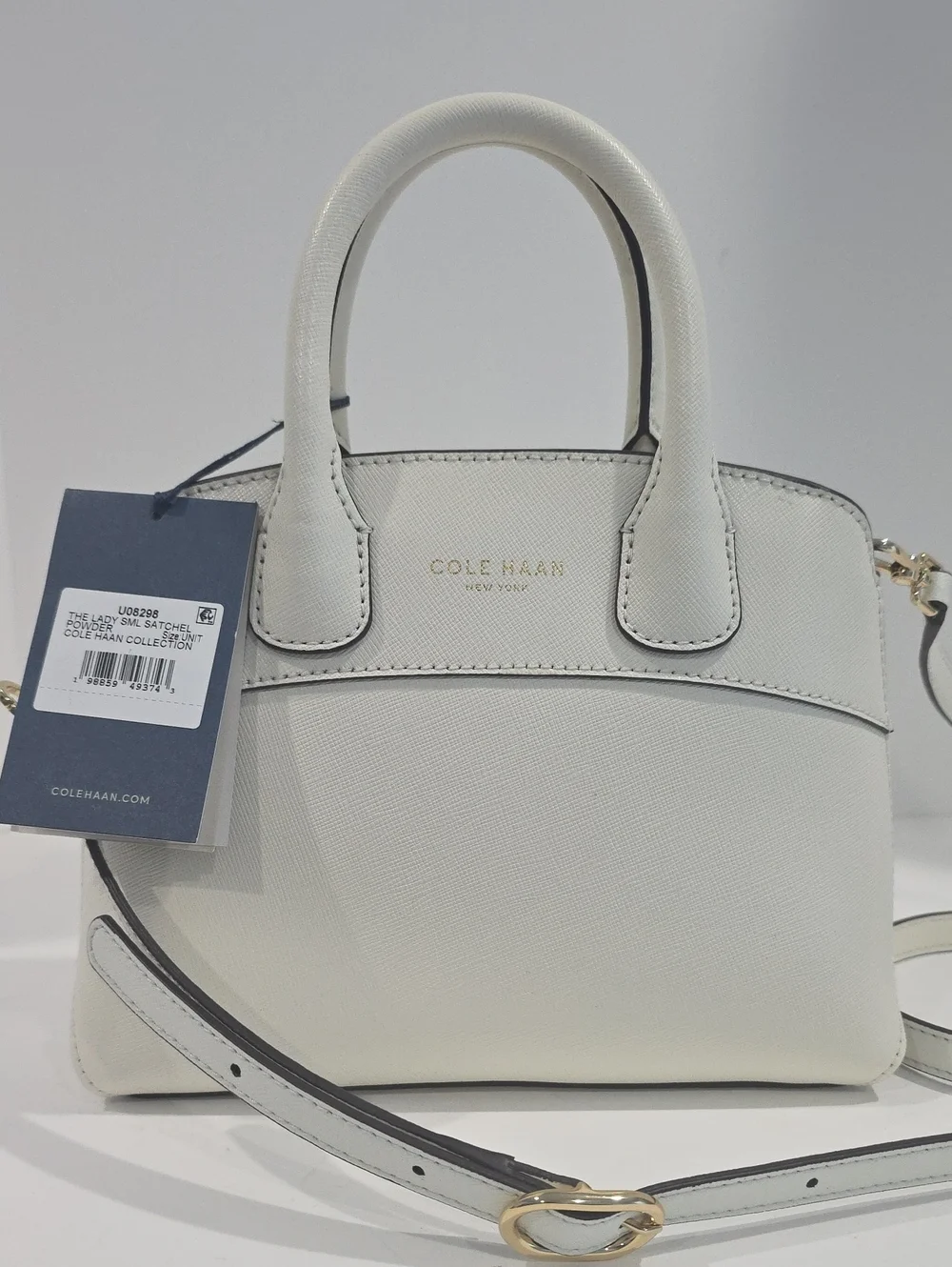 NWT ✅ Cole Haan THE LADY Small Satchel Bag POWDER #U08298 ✨ NWT + Dust Bag